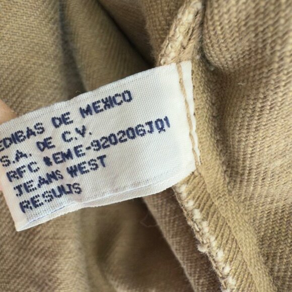 Vintage Oversized Khaki Canvas Denim Chore Jacket XL Workwear Grunge Skater 90s - Picture 4 of 10